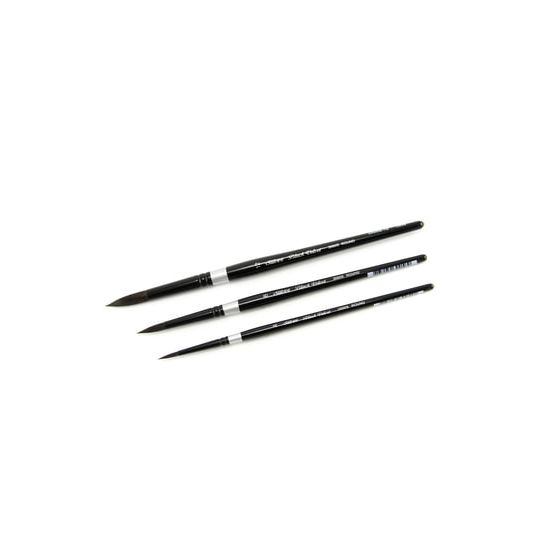 Assortiment de 3 pinceaux 3000S n°4,8,12 Black Velvet
