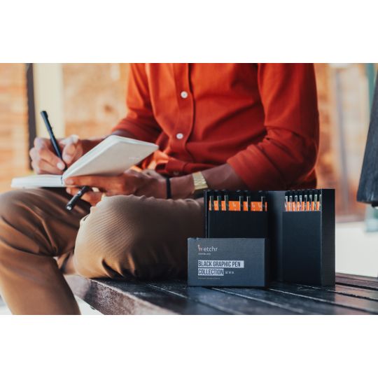 Coffret Feutres black graphic pen Etchr