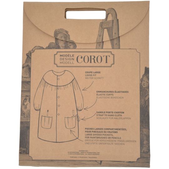 Blouse de peinture Corot beige modèle Femme