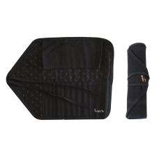 Trousse tissu noire emplacement 10 pinceaux Etchr