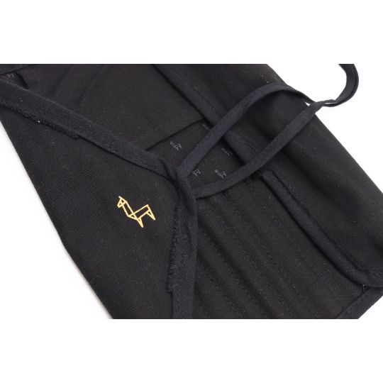 Trousse tissu noire emplacement 10 pinceaux Etchr