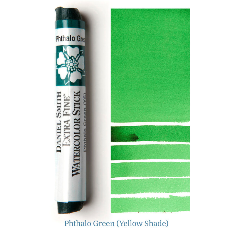 Vert de phtalo nuance jaune - aquarelle extra-fine stick Daniel Smith