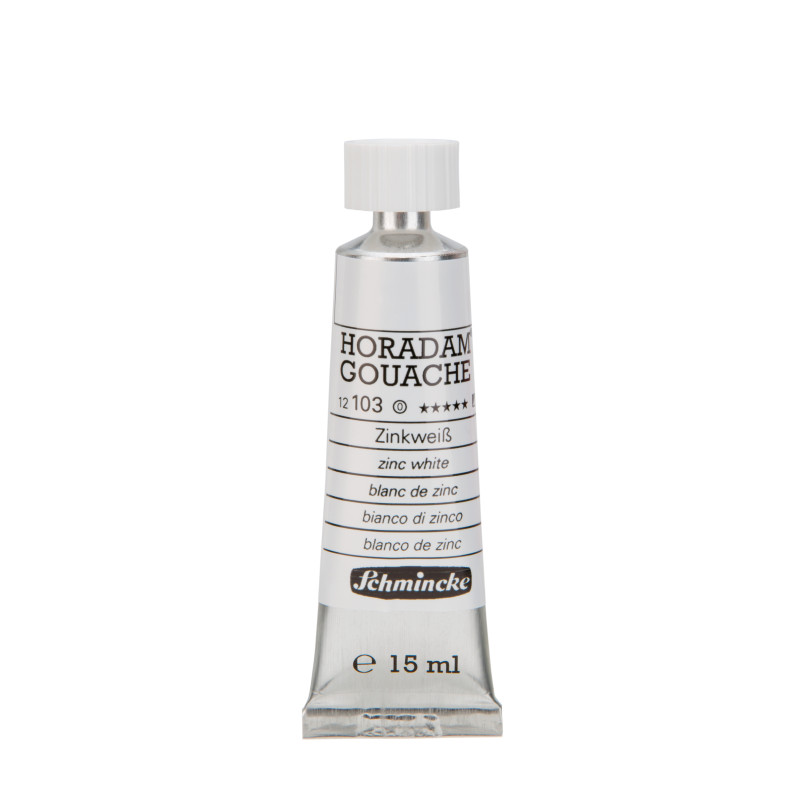 Blanc de zinc - Gouache extra fine Tube 15 ml Schmincke Horadam