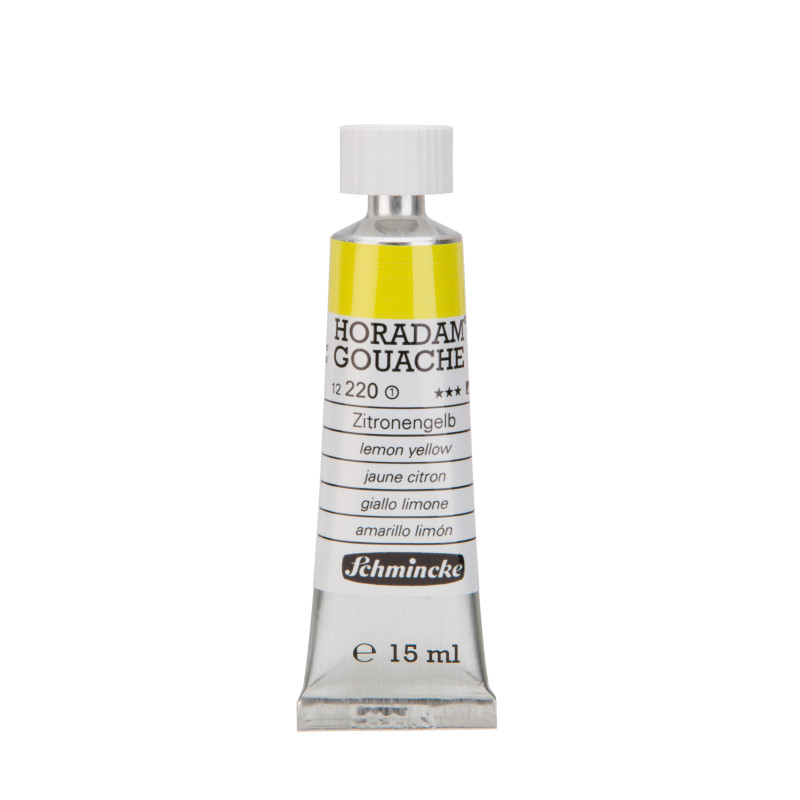 Jaune citron - Gouache extra fine Tube 15 ml Schmincke Horadam