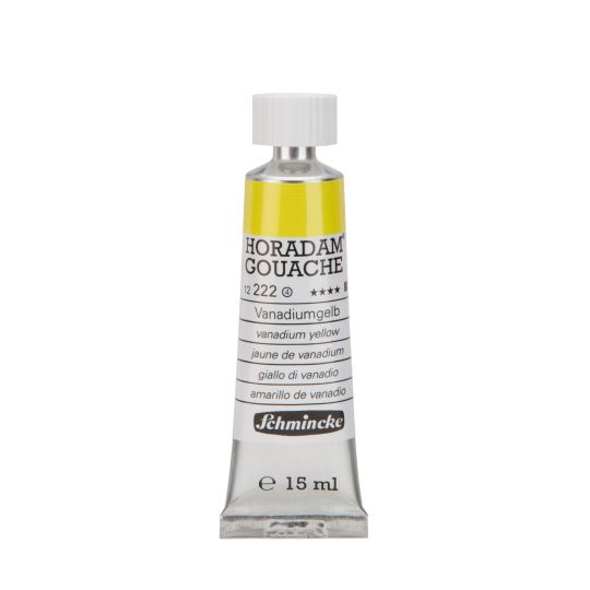 Jaune de vanadium - Gouache extra fine Tube 15 ml Schmincke Horadam