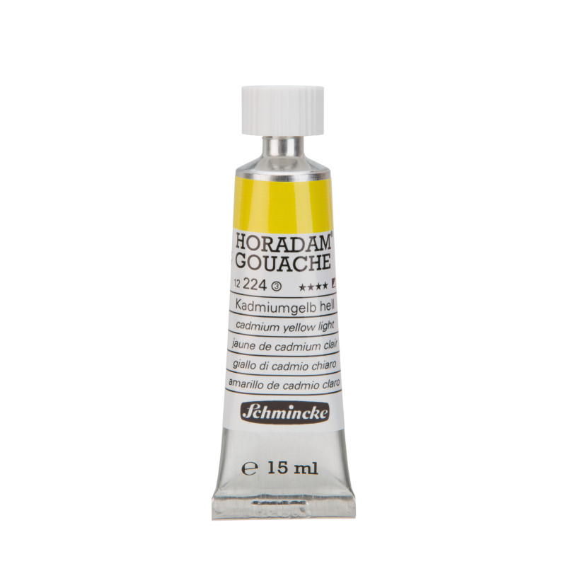 Jaune de cadmium clair - Gouache extra fine Tube 15 ml Schmincke Horadam