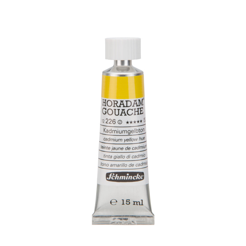 Teinte jaune de cadmium - Gouache extra fine Tube 15 ml Schmincke Horadam