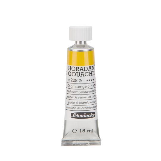 Jaune de cadmium moyen - Gouache extra fine Tube 15 ml Schmincke Horadam