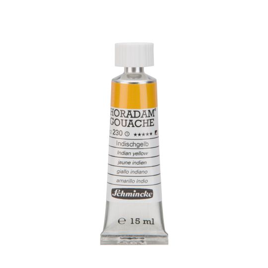 Jaune indien - Gouache extra fine Tube 15 ml Schmincke Horadam
