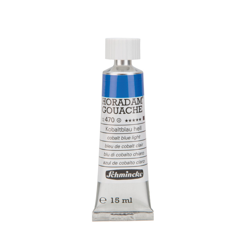 Bleu de cobalt clair - Gouache extra fine Tube 15 ml Schmincke Horadam