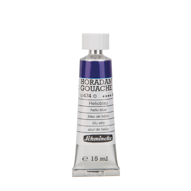 Bleu de hélio - Gouache extra fine Tube 15 ml Schmincke Horadam