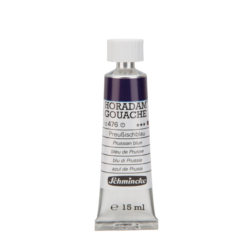 Bleu de Prusse - Gouache extra fine Tube 15 ml Schmincke Horadam