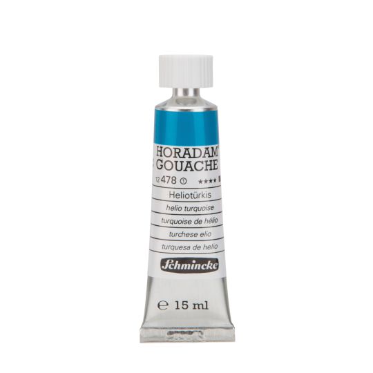 Turquoise d'hélio - Gouache extra fine Tube 15 ml Schmincke Horadam