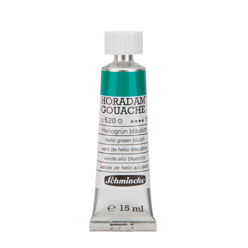 Vert de hélio bleuâtre - Gouache extra fine Tube 15 ml Schmincke Horadam