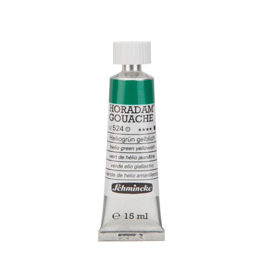 Vert de hélio jaunâtre - Gouache extra fine Tube 15 ml Schmincke Horadam