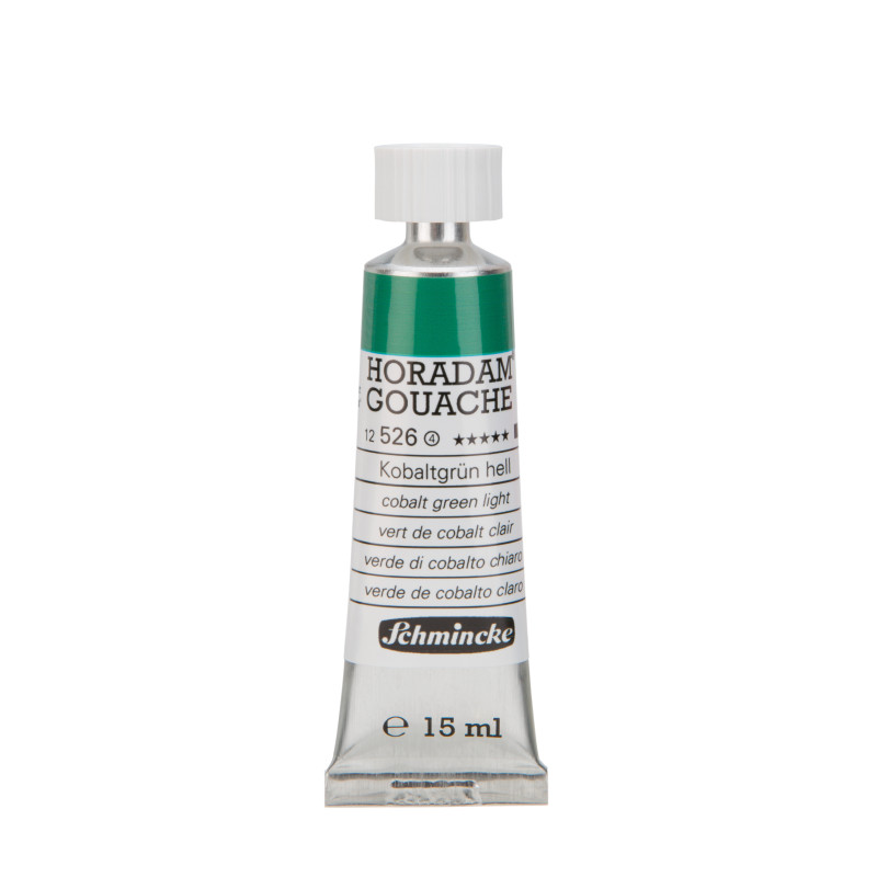 Vert de cobalt clair - Gouache extra fine Tube 15 ml Schmincke Horadam