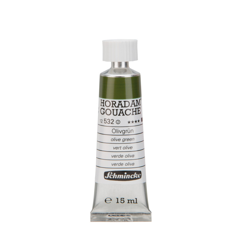 Vert olive - Gouache extra fine Tube 15 ml Schmincke Horadam