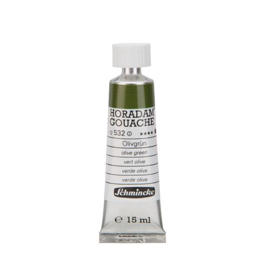 Vert olive - Gouache extra fine Tube 15 ml Schmincke Horadam