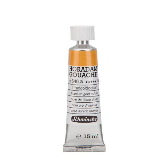 Ocre de titane doré - Gouache extra fine Tube 15 ml Schmincke Horadam