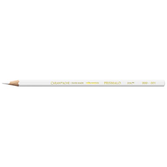 Blanc - crayon Caran d'Ache Prismalo