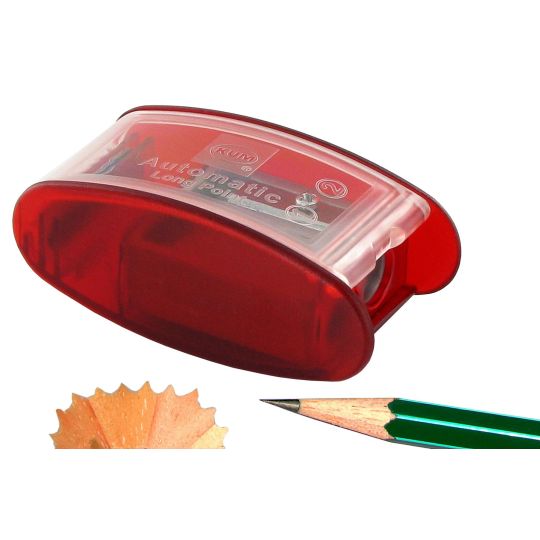 Taille-crayon longue pointe 8mm rouge AS2 Kum