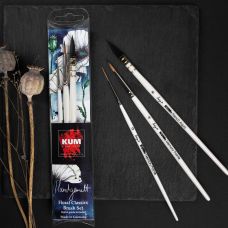 Set Floral classique 3 pinceaux aquarelle Hangemalt x Kum