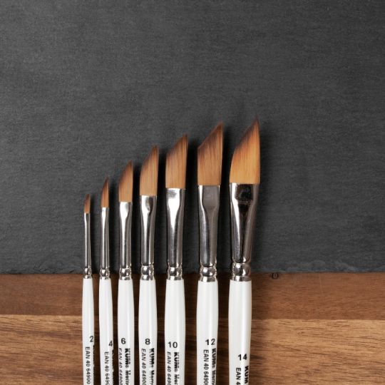 Pinceau aquarelle biseauté Memory Point n°2 Kum