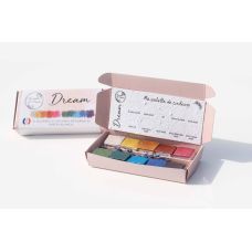 Palette Dream 10 ½ godets aquarelles extra-fines véganes irisées Aquarelle de Provence