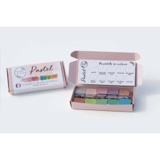 Palette Pastel 10 ½ godets aquarelles extra-fines véganes irisées Aquarelle de Provence