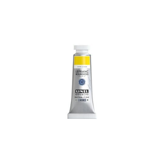 Jaune citron - gouache extra fine Tube 14 ml Lefranc Bourgeois