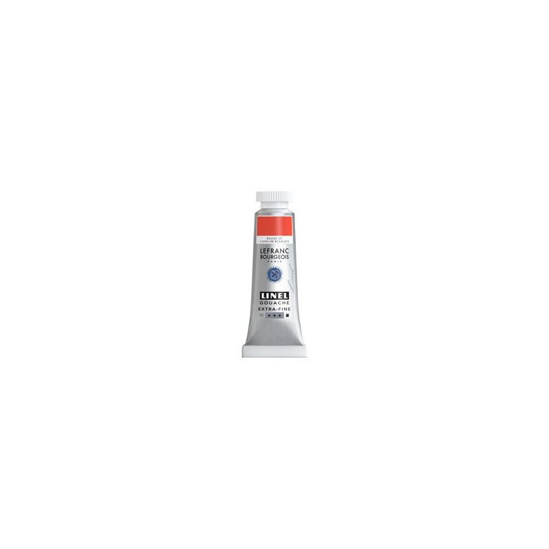 Rouge de cadium écarlate - gouache extra fine Tube 14 ml Lefranc Bourgeois