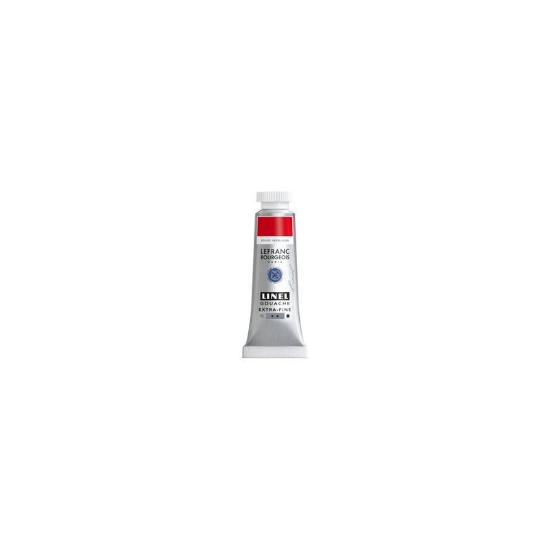 Rouge vermillon - gouache extra fine Tube 14 ml Lefranc Bourgeois