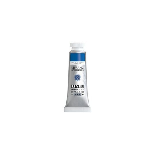 Bleu céruleum (imit.) - gouache extra fine Tube 14 ml Lefranc Bourgeois