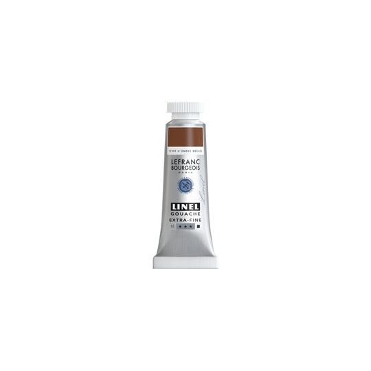 Terre d'ombre brûlée - gouache extra fine Tube 14 ml Lefranc Bourgeois