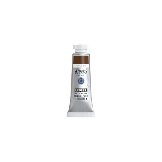 Brun Van Dyck - gouache extra fine Tube 14 ml Lefranc Bourgeois