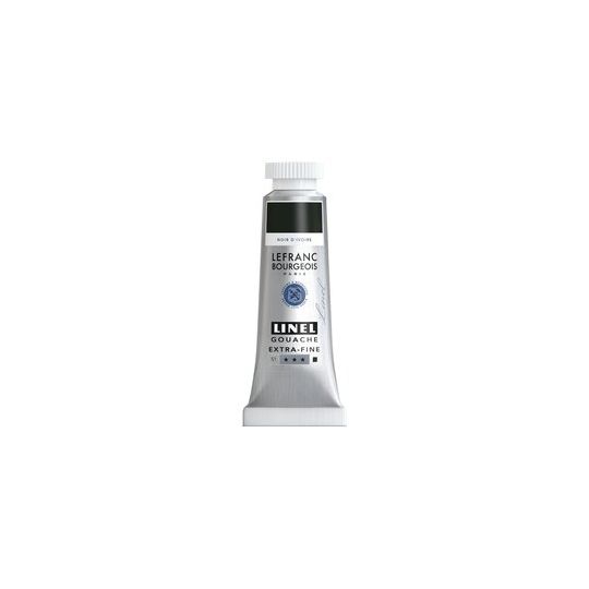 Noir d'ivoire - gouache extra fine Tube 14 ml Lefranc Bourgeois