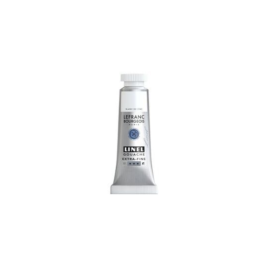 Blanc de zinc - gouache extra fine Tube 14 ml Lefranc Bourgeois