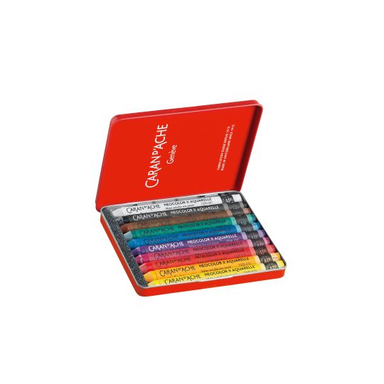 Coffret 10 pastels à la cire Neocolor II en métal Caran d'Ache