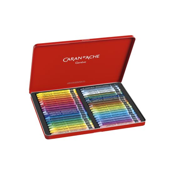 Coffret  40 pastels à la cire Neocolor II en métal Caran d'Ache