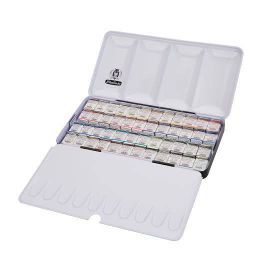 Boîte métal 48 ½ godets Horadam Aquarell Schmincke