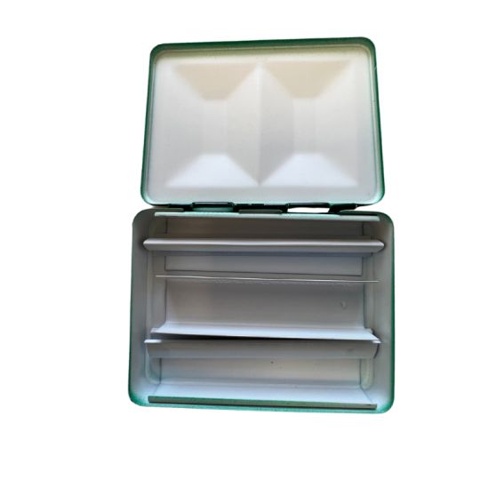 Coffret aquarelle vide de voyage vert en métal laqué 8 ½ godets Fome