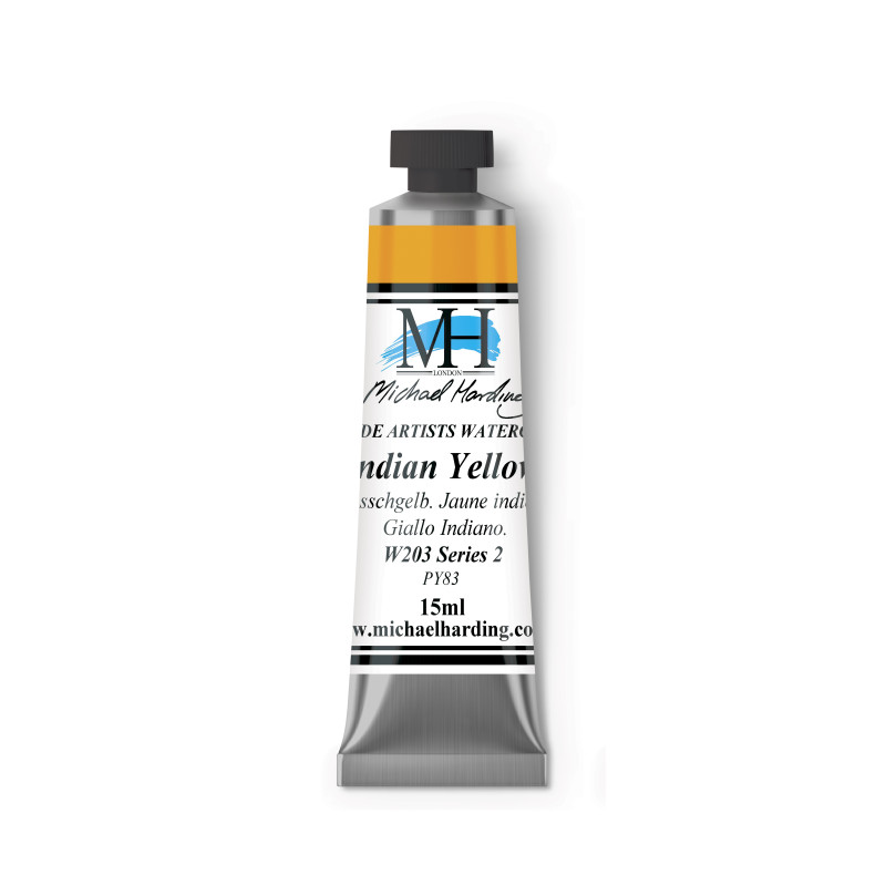 Jaune Indien - aquarelle Tube 15ml Michael Harding