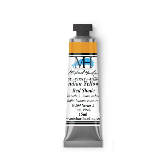 Jaune Indien orangé - aquarelle Tube 15ml Michael Harding