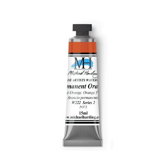 Orange permanent - aquarelle Tube 15ml Michael Harding