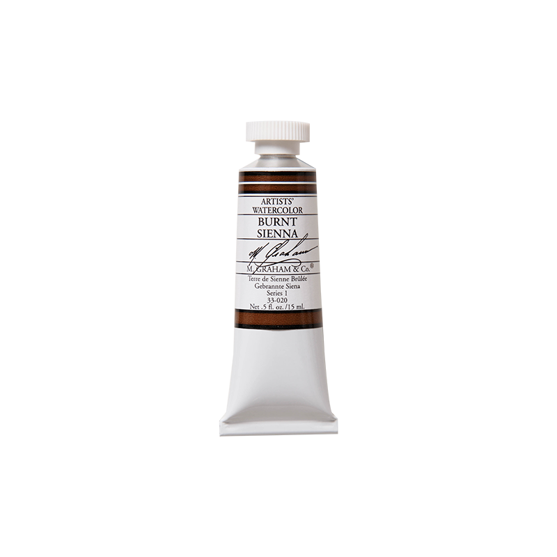 Terre de Sienne brûlée - aquarelle Tube 15ml M. Graham