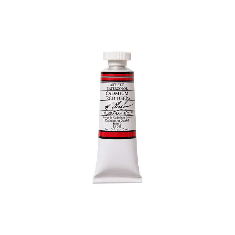 Rouge de Cadium foncé - aquarelle Tube 15ml M. Graham