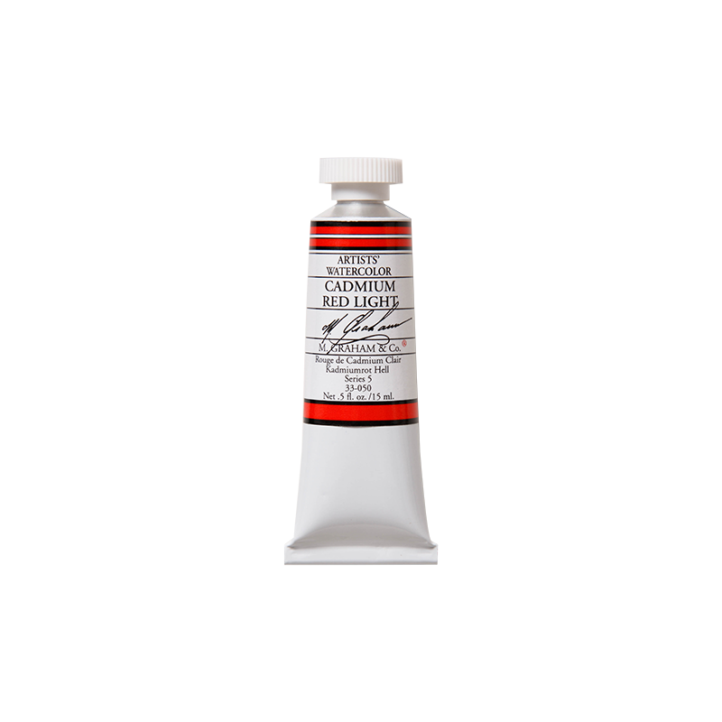 Rouge de Cadium clair - aquarelle Tube 15ml M. Graham