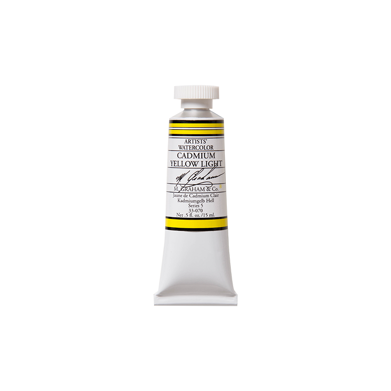 Jaune de Cadium clair - aquarelle Tube 15ml M. Graham