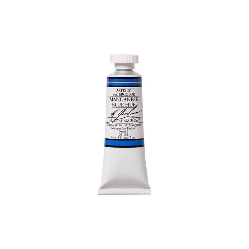 Nuance de Bleu de Manganèse - aquarelle Tube 15ml M. Graham