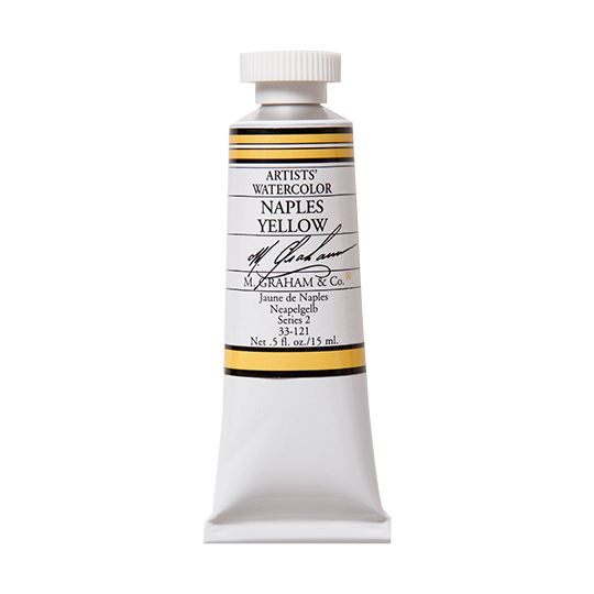 Jaune de Naples - aquarelle Tube 15ml M. Graham